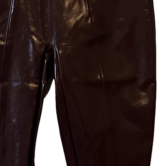 SPANX: FAUX PATENT LEATHER LEGGINGS, RUBY Size Petite Small. NWT. 128 retail - Picture 11 of 11